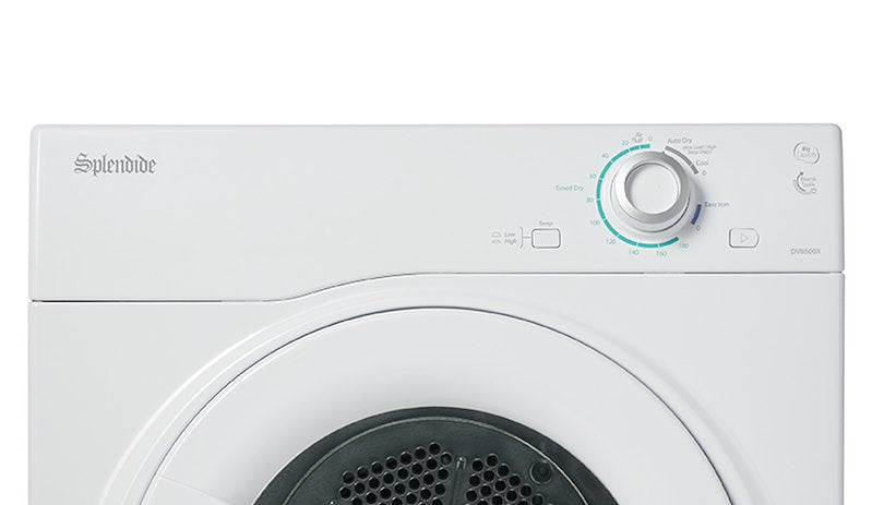 RV Vented Clothes Dryer – 4.0 Cu. Ft., 120V, Stackable, Timed/Auto Dry, White