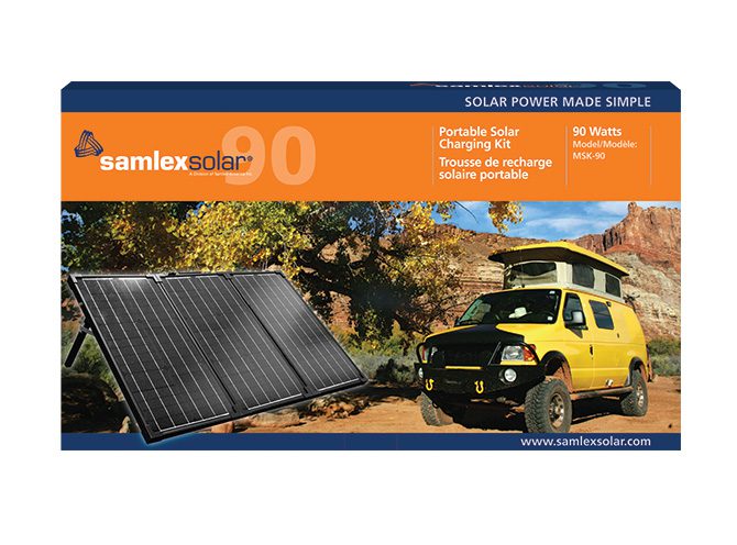Samlex 90W Portable Solar Kit MSK-90 – Foldable Panels with 10A PWM - Used RV Parts