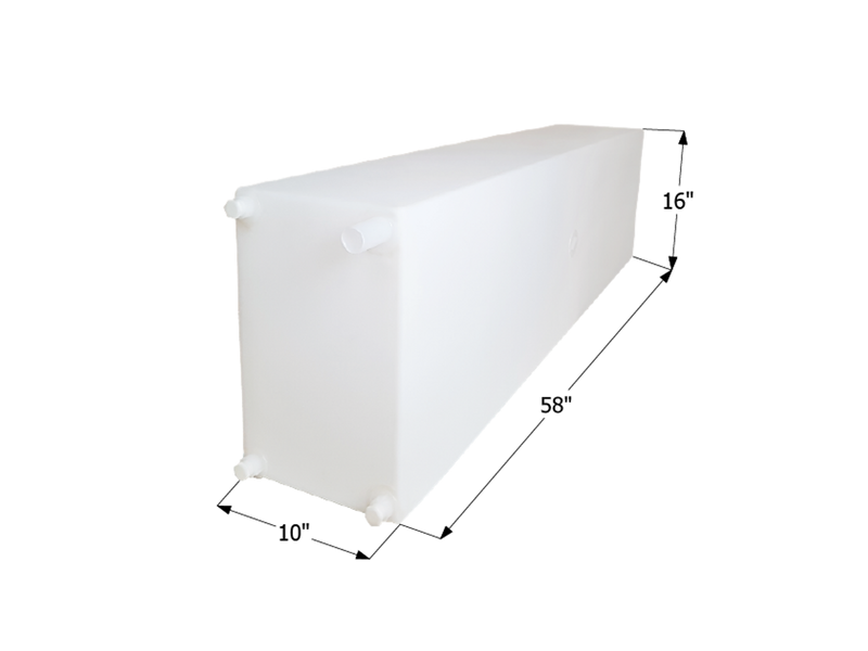 38 Gallon Fresh Water Tank 12721 – 58" W x 10" L x 16" H ICON