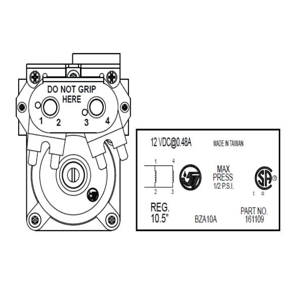 Suburban Water Heater Gas Valve Solenoid Kit – Replacement for 161109 / 161122 | 521073