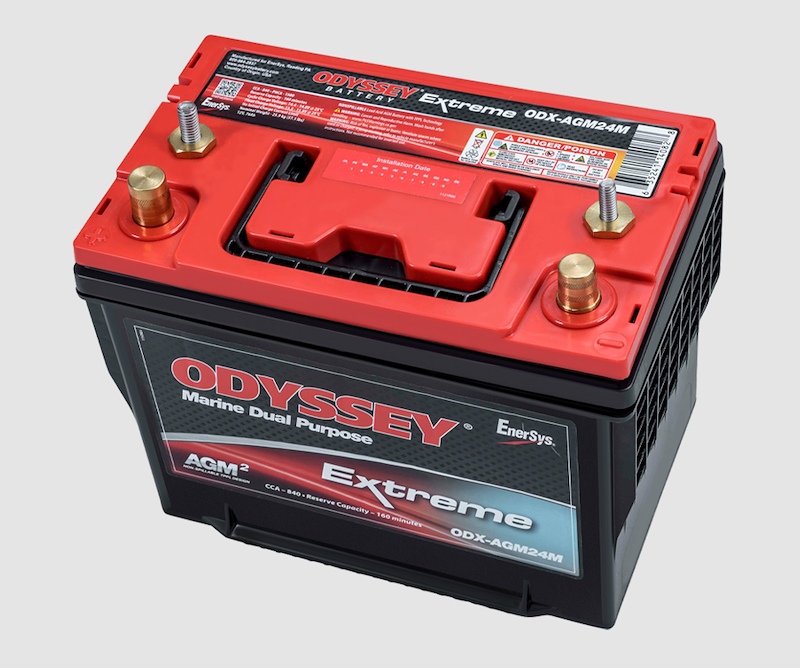 Odyssey AGM Starting Battery ODX-AGM24M Group 24 12V 840 CCA Marine