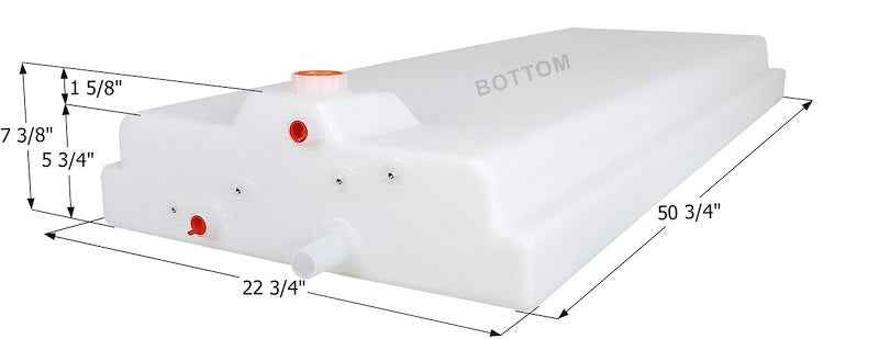 26 Gallon Fresh Water Tank 14887 – 50-3/4" W x 22-3/4" L x 5-3/4" H