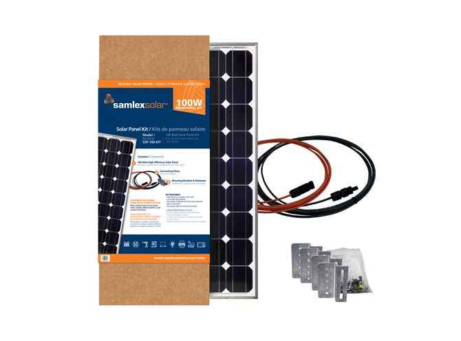 Samlex 100W Expansion Solar Kit SSP-100-KIT – Rigid Monocrystalline Panel