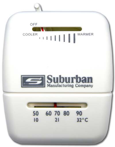 Suburban Mechanical Wall Thermostat – Heat Only, 12V DC, Single Stage - Used RV Parts