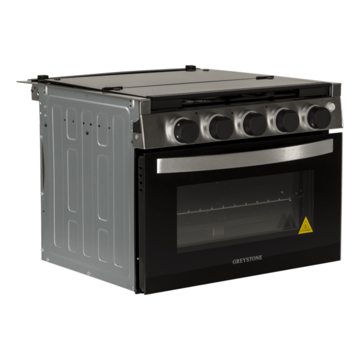 Furrion Greystone 3-Burner Propane RV Range with Built-In Oven – Black - Used RV Parts