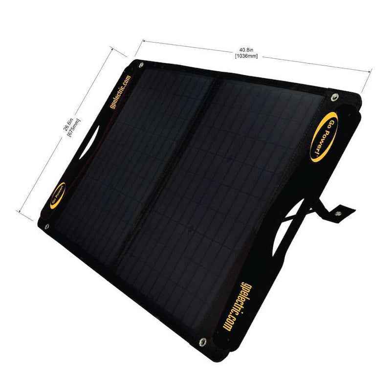 Go Power DuraLite 100W Portable Solar Kit GP-DURALITE-100 – Lightweight Foldable