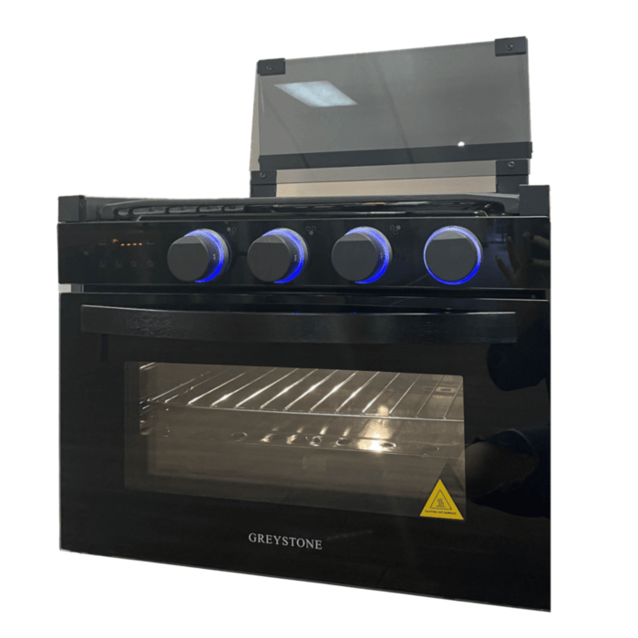 Furrion Greystone 3-Burner Propane RV Range with Digital Control & Built-In Oven – Black - Used RV Parts