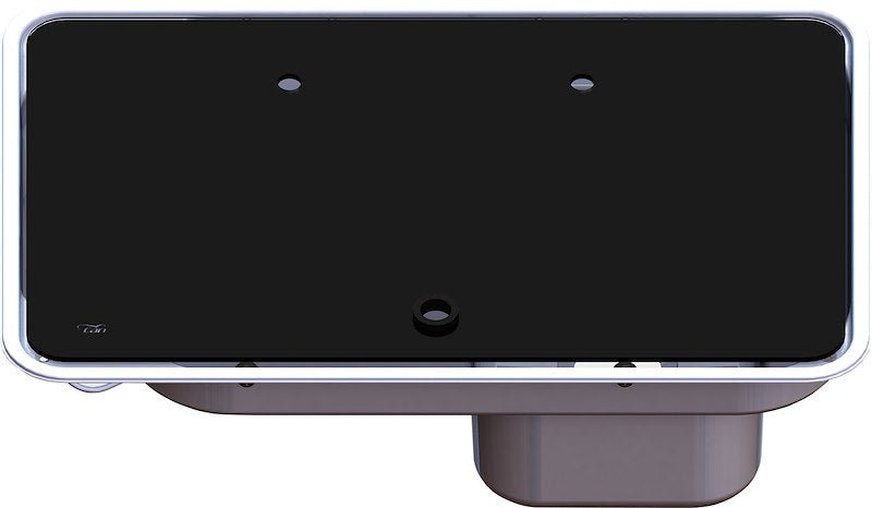 CAN SRL Single Burner Cooktop with Sink - Stainless Steel & Black Glass Lid - FL1324 - Used RV Parts