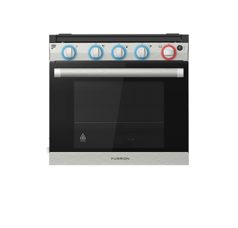 Furrion Greystone 3-Burner Propane RV Range with Built-In Oven – Stainless Steel - Used RV Parts
