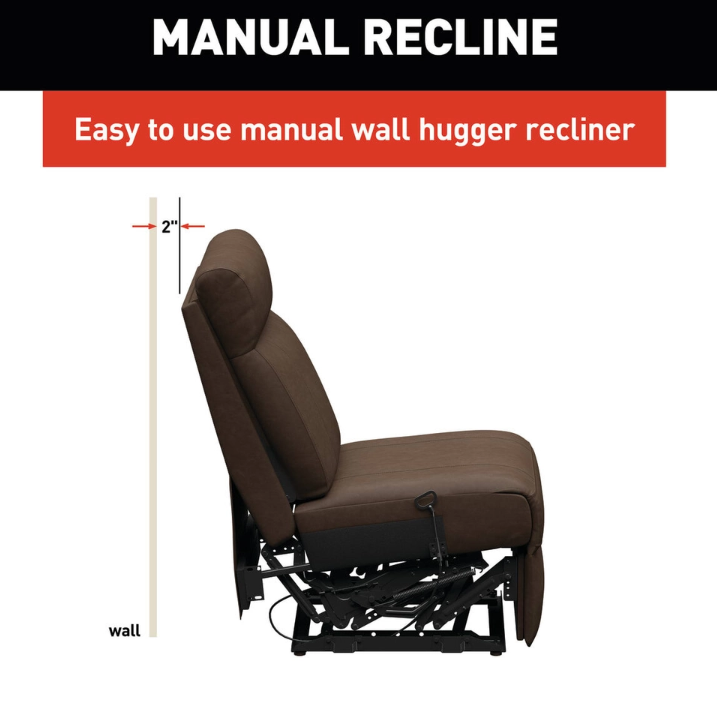 Thomas Payne Center Armless Recliner – Satula Brown – 2024044094