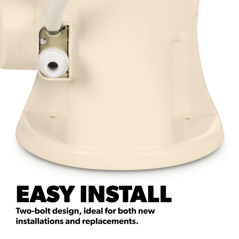 Dometic 310 Series RV Toilet – Bone, 18" Height, Pedal Flush - 302310083 - Used RV Parts