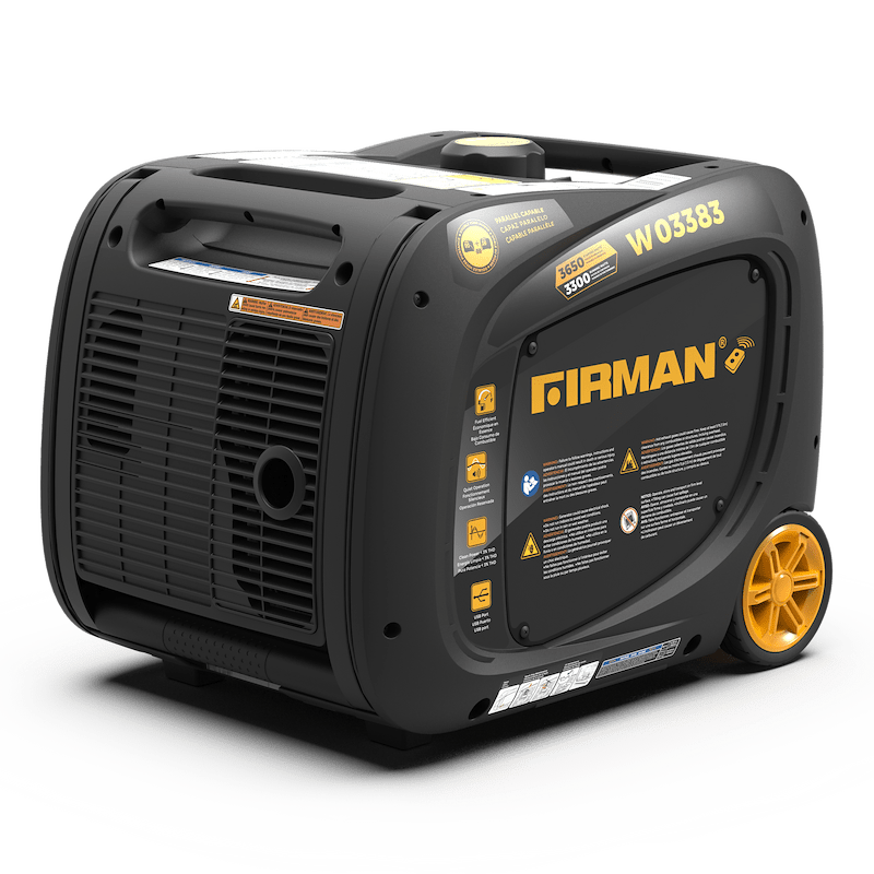 Whisper W03383 Inverter Generator - 3650W, Gasoline, Electric/Remote Start, Portable - Used RV Parts