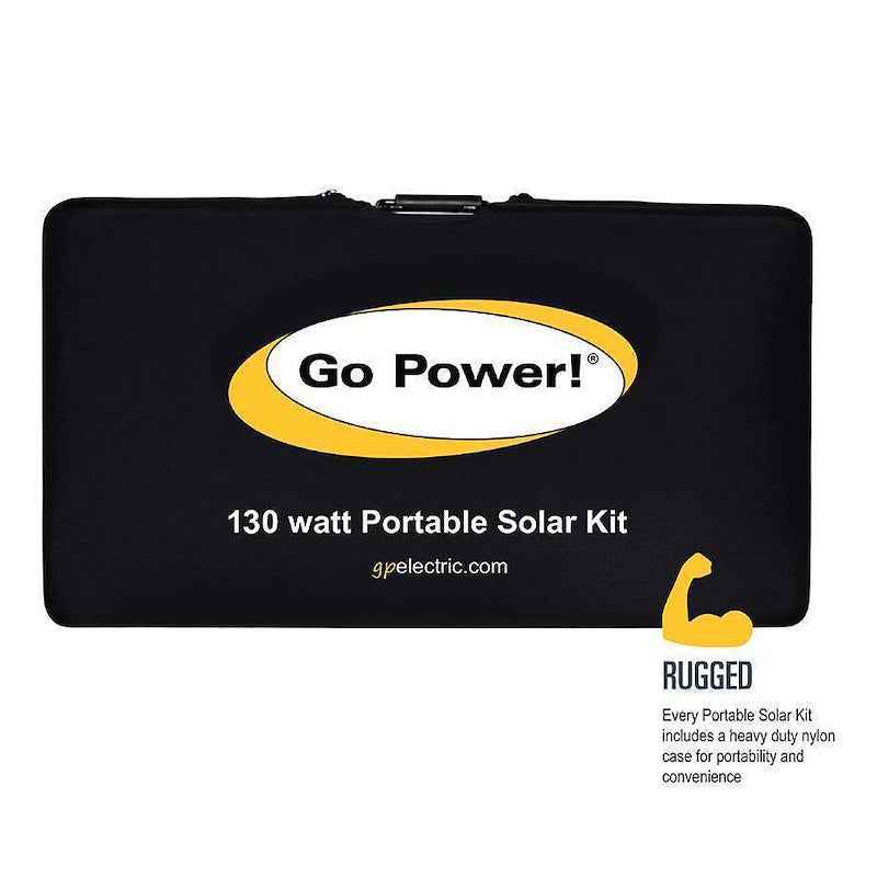 Go Power Portable Solar Kit 130W GP-PSK-130 – Foldable Solar Charging System