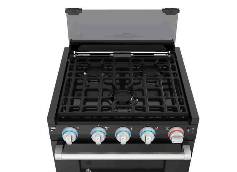 Furrion Greystone 21-Inch 3-Burner Propane Range with Oven and Foldable Glass Top - Used RV Parts
