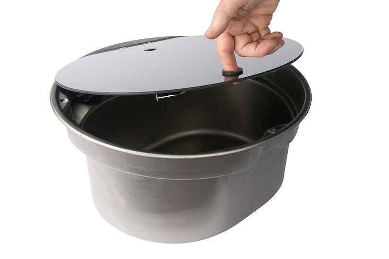 CAN SRL 16" Stainless Steel Countertop Sink with Fold-Down Spigot