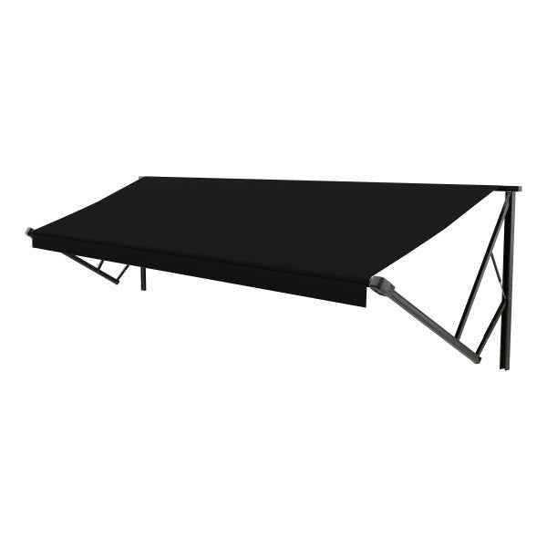 Solera 15' RV Patio Awning Fabric Roller Assembly – Solid Black | 8' Extension