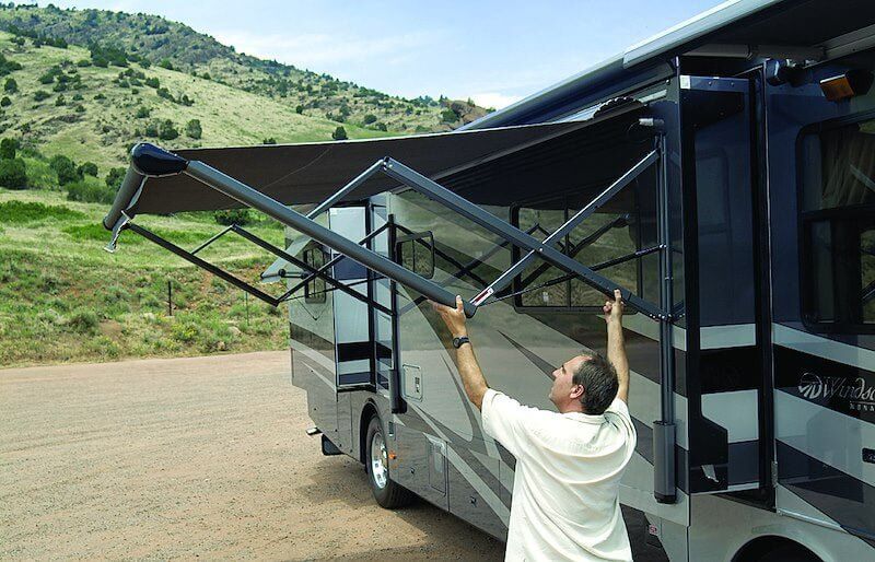 Carefree Eclipse Electric Awning Arm Set – Black, Electric - VXJE50HW - Used RV Parts