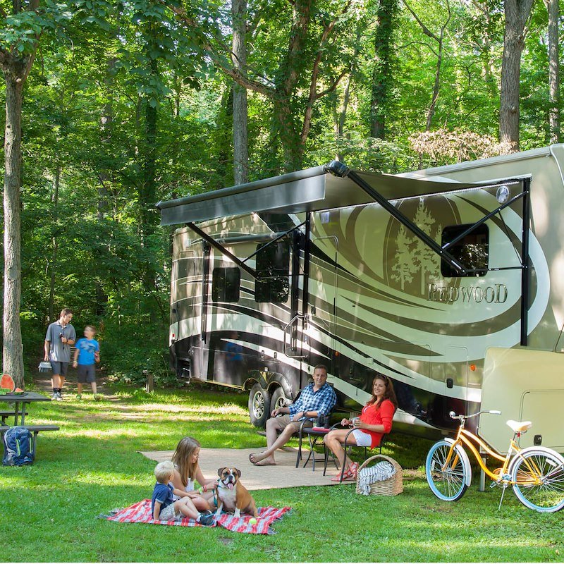 RV Entry Door Lock - Lippert 239632 – White, Keyed with Deadbolt - Used RV Parts