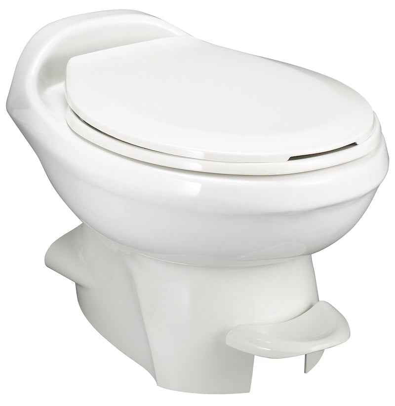 Thetford Aqua-Magic Style Plus Low Profile RV Toilet – Pedal Flush, White 34433