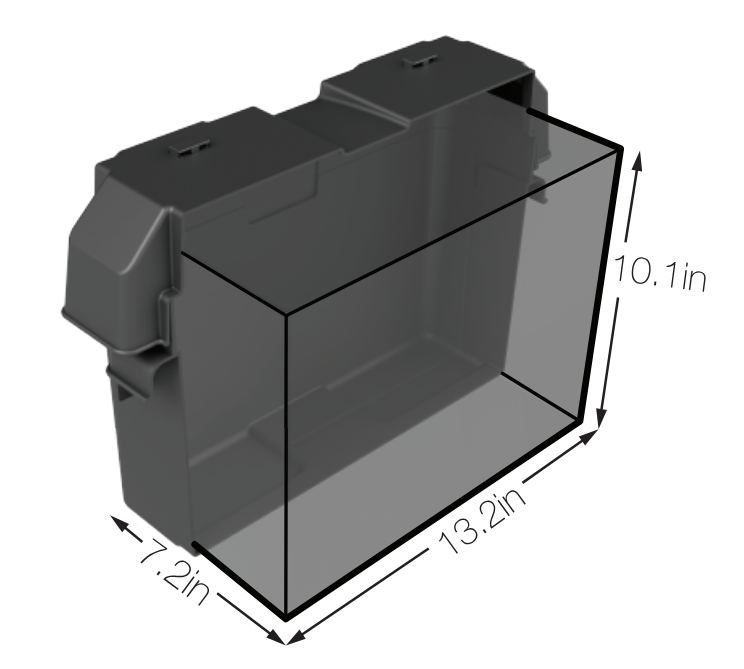 Group 27 Snap-Top Battery Box With Strap Vented – NOCO HM327BK
