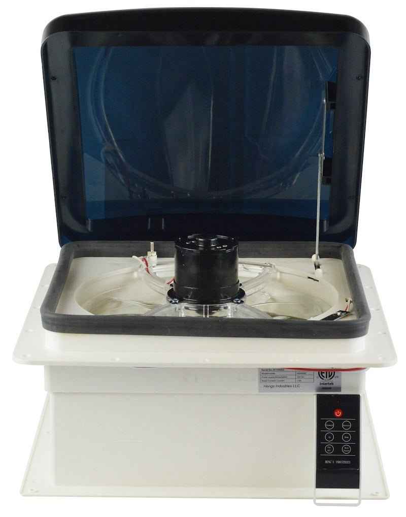Heng’s Roof Vent SV4113-G4 with Remote & Rain Sensor| Smoke Lid | Powered Opening
