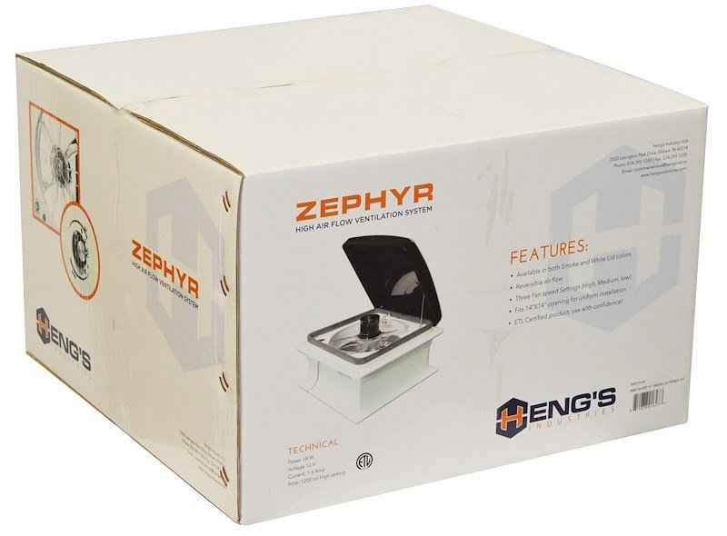 Heng’s Roof Vent SV4113-G4 with Remote & Rain Sensor| Smoke Lid | Powered Opening