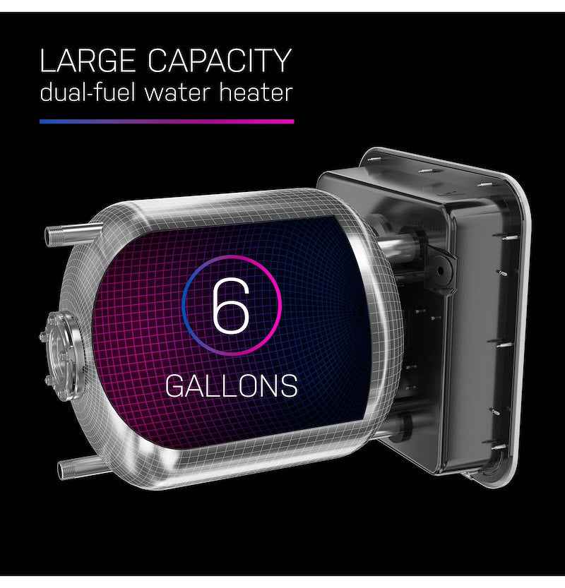 GE 6-Gallon Gas-Electric RV Hot Water Heater – 10,000 BTU PR06DSATBA