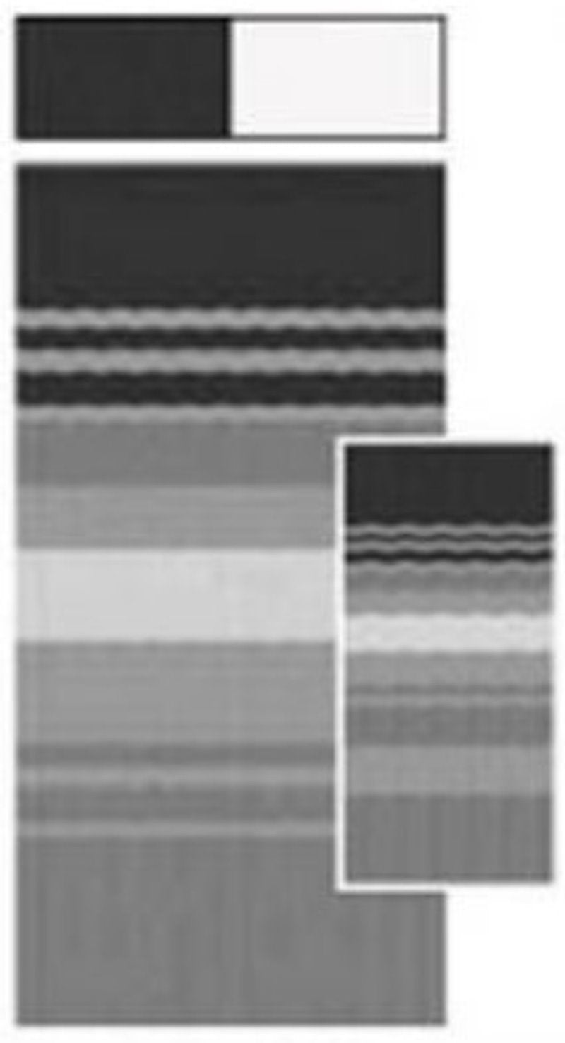 Carefree 15' Black/Gray Dune Stripe RV Awning Fabric Vinyl - JU158D00