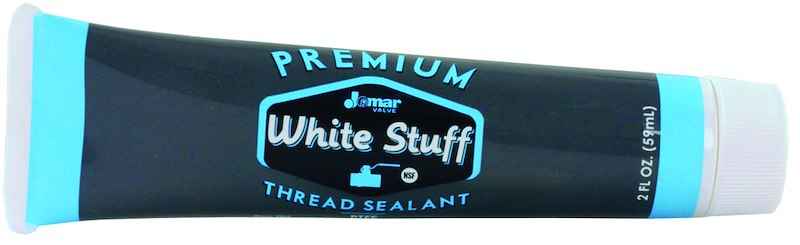 JR Products 07-30555 Gas Thread Sealant – White Pipe Thread Compound, 2 oz Tube