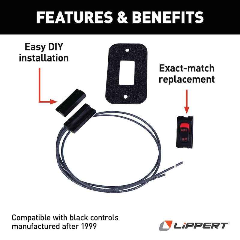 Kwikee Magnetic Door Switch – For Single Series Electric Steps 369311