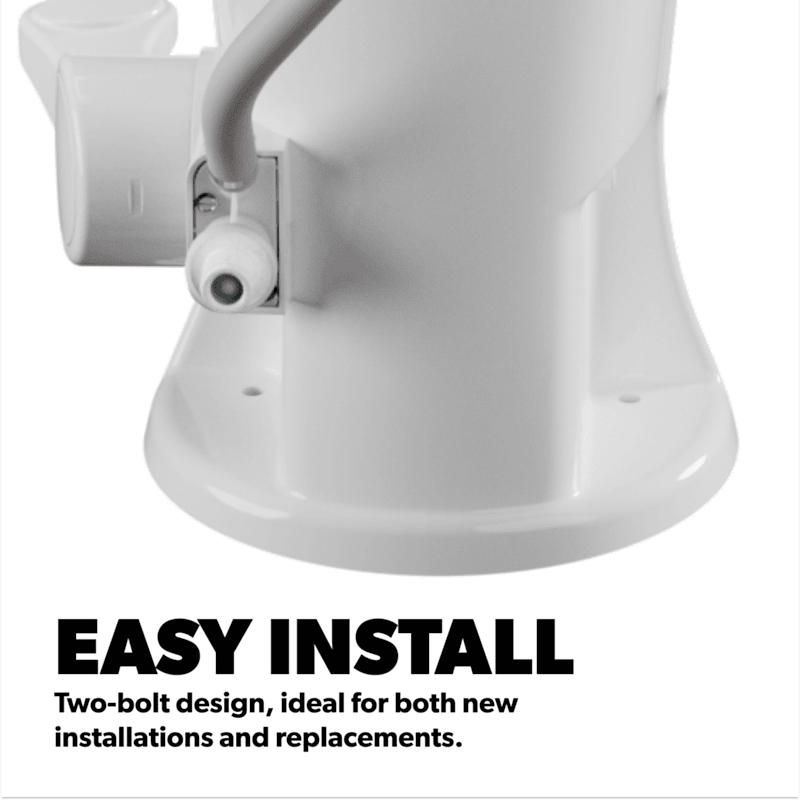 RV Toilet Dometic 302321681 – 321 Series – Permanent Ceramic Toilet – White - Used RV Parts