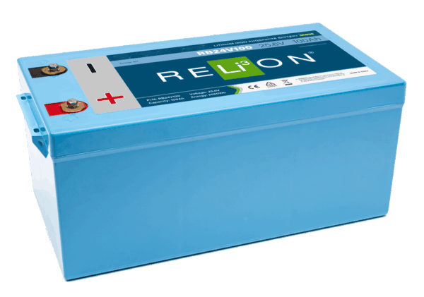 RELiON Lithium Battery RB24V100 Group 8D 24V 100Ah Marine Deep Cycle