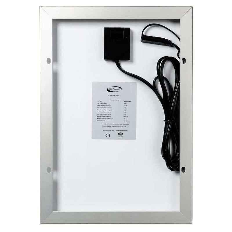 Go Power Eco 10W Solar Battery Trickle Charger GP-ECO-10 – 12V Rigid Panel Kit