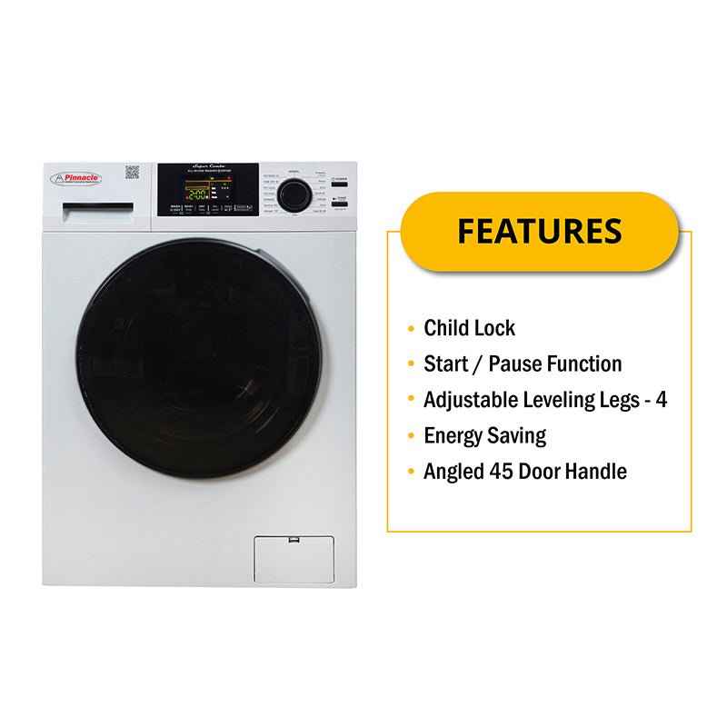 White 15 lb Washer Dryer Combo – 110V, Convertible Drying 22-4600 L W