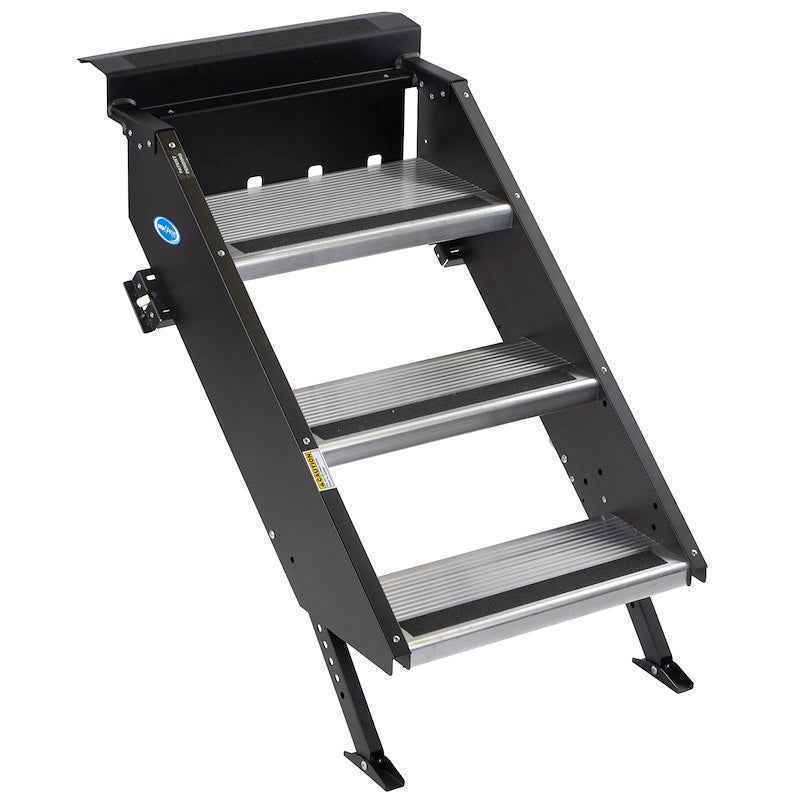 3 Step Strut Assist Folding Entry Step, 26" Width, 9" Rise – STP-210