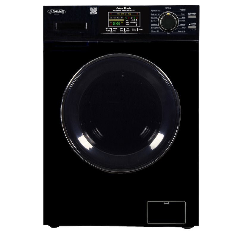 26" Black Washer Dryer Combo – 15 lb, 110V, Vented, Quiet 23-4800 V BLACK - Used RV Parts