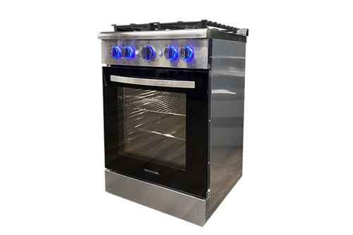 Greystone 24-Inch Propane Range with Built-In Oven – 4 Burners, Electronic Ignition