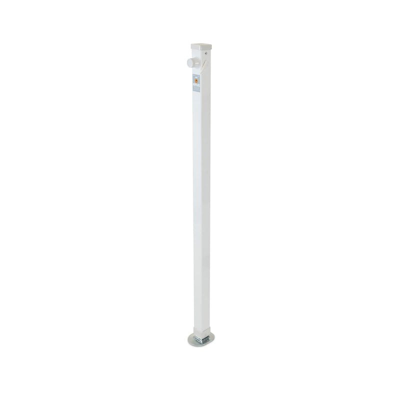 HappiJac Manual Camper Jack – 2200 lb Capacity, 34.5" Lift, White Powder-Coated Steel
