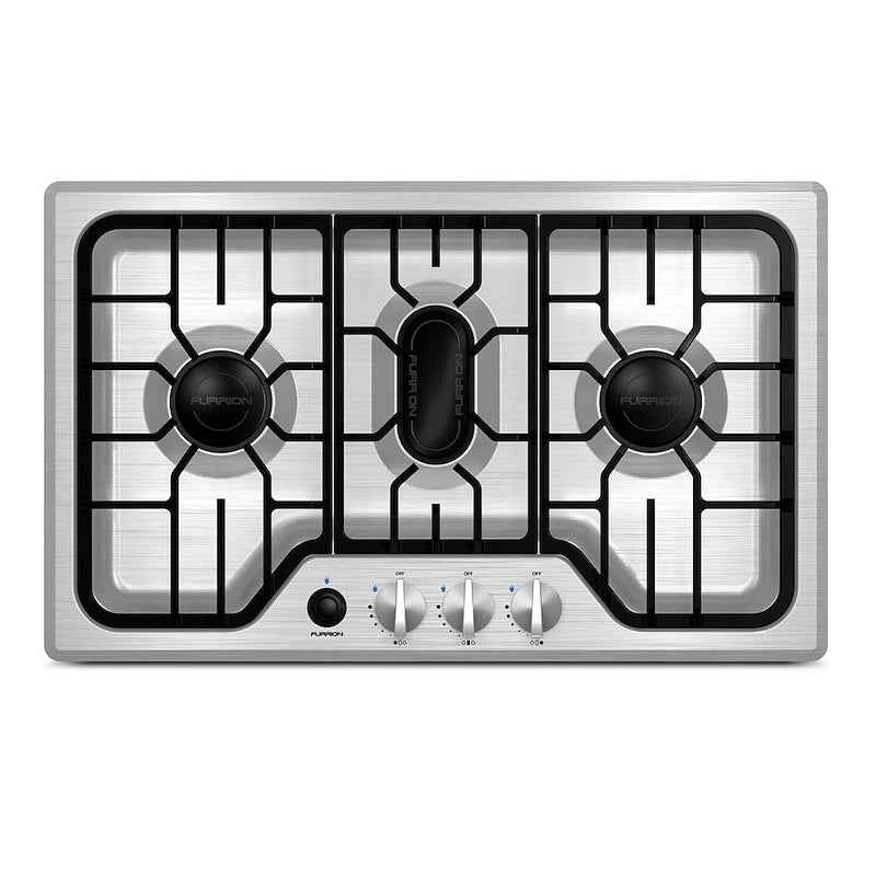 Furrion 3-Burner Stainless Steel Cooktop with Cast Iron Grills