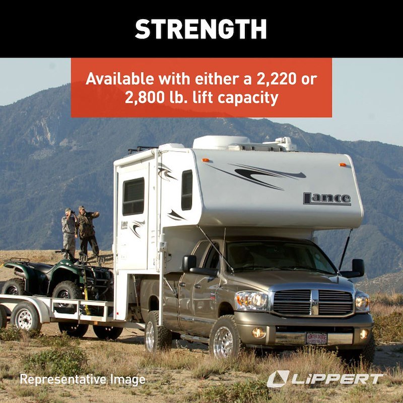 HappiJac Manual Camper Jack – 2200 lb Capacity, 34.5" Lift - 736514 - Used RV Parts