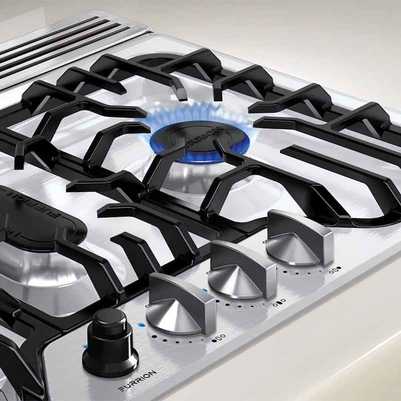 Furrion 3-Burner Stainless Steel Cooktop with Cast Iron Grills