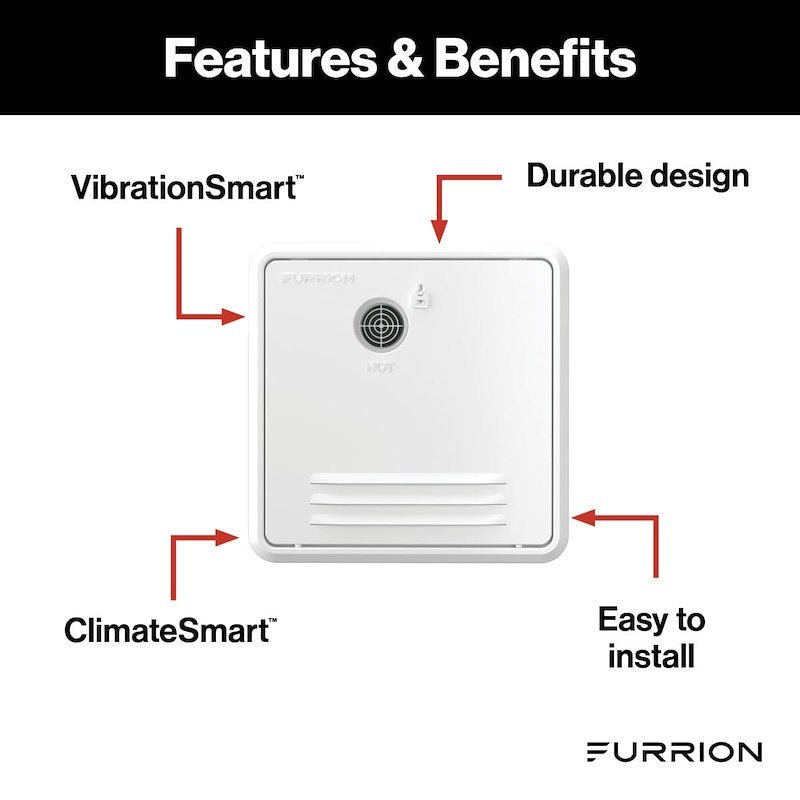 Furrion Water Heater Access Door for Suburban 4/6 Gallon Models - White Steel - Used RV Parts