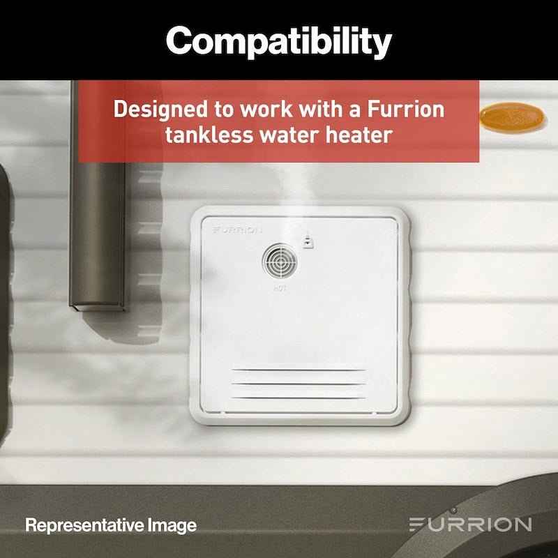 Furrion Water Heater Access Door for Suburban 4/6 Gallon Models - White Steel