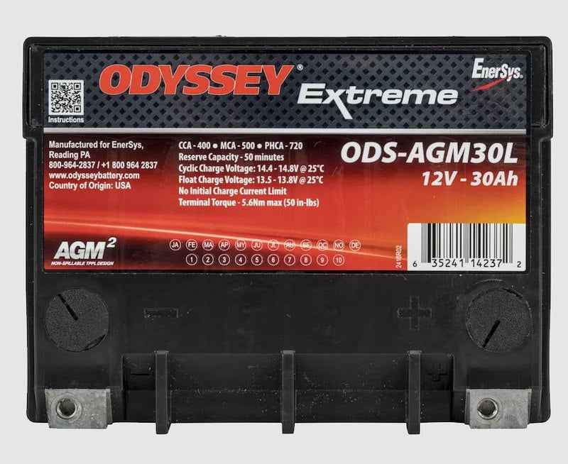 Odyssey AGM Battery ODS-AGM30L 12V 400 CCA Marine Deep Cycle