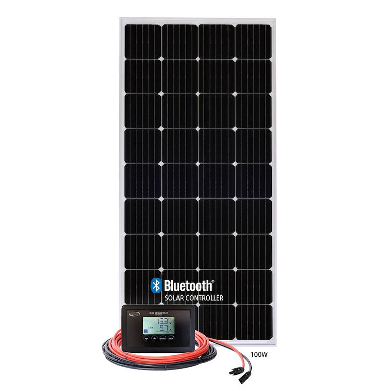 Go Power RETREAT 100W Solar Charging Kit – 30A Bluetooth PWM Controller - Used RV Parts