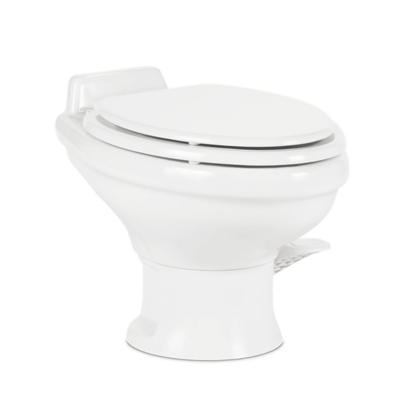 RV Toilet Dometic 302321681 – 321 Series – Permanent Ceramic Toilet – White - Used RV Parts