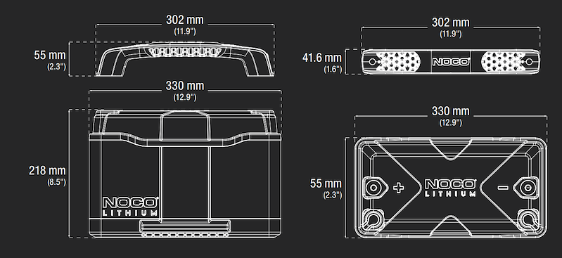 12V Group 31 Lithium Dual Purpose Marine Battery 120Ah 1600A – NOCO NLX31