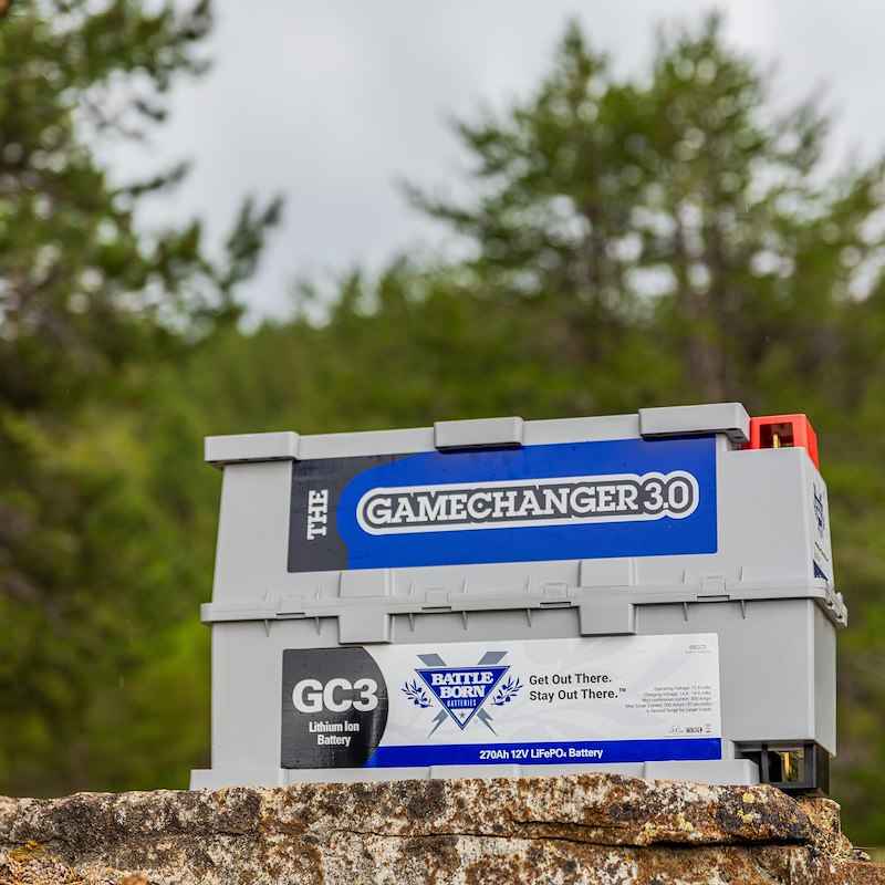 12V GC3 Lithium Deep Cycle RV Battery 270Ah LiFePO4 – Battle Born BBGC3