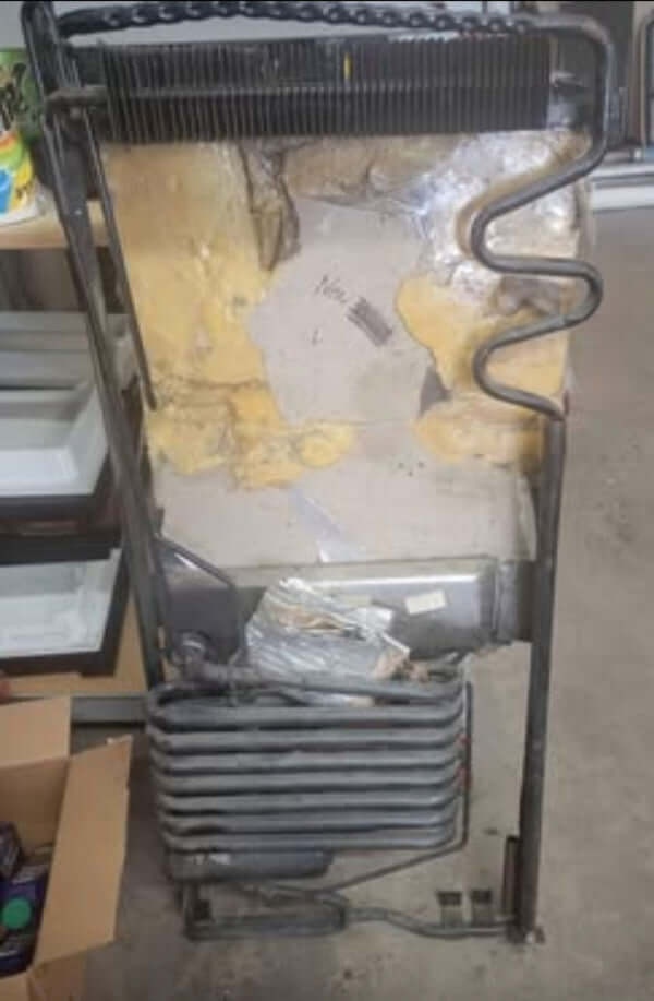 RV Fridge Cooling Unit from Atwood HE-0801 Helium Fridge 8 cubic - Used RV Parts