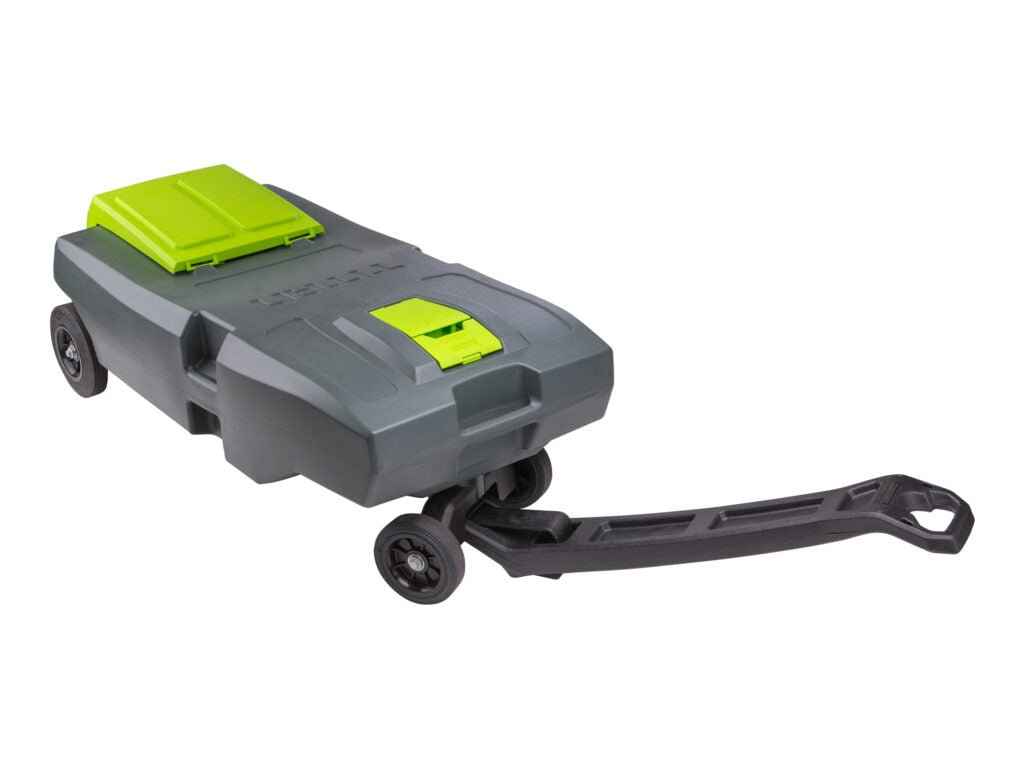 Titan Tote 4-Wheel, 35 Gallon RV Waste Tote with AutoStop Level Gauge & Tow Handle